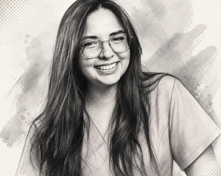 Retrato de Caro de Vargas, invitada del episodio 018
