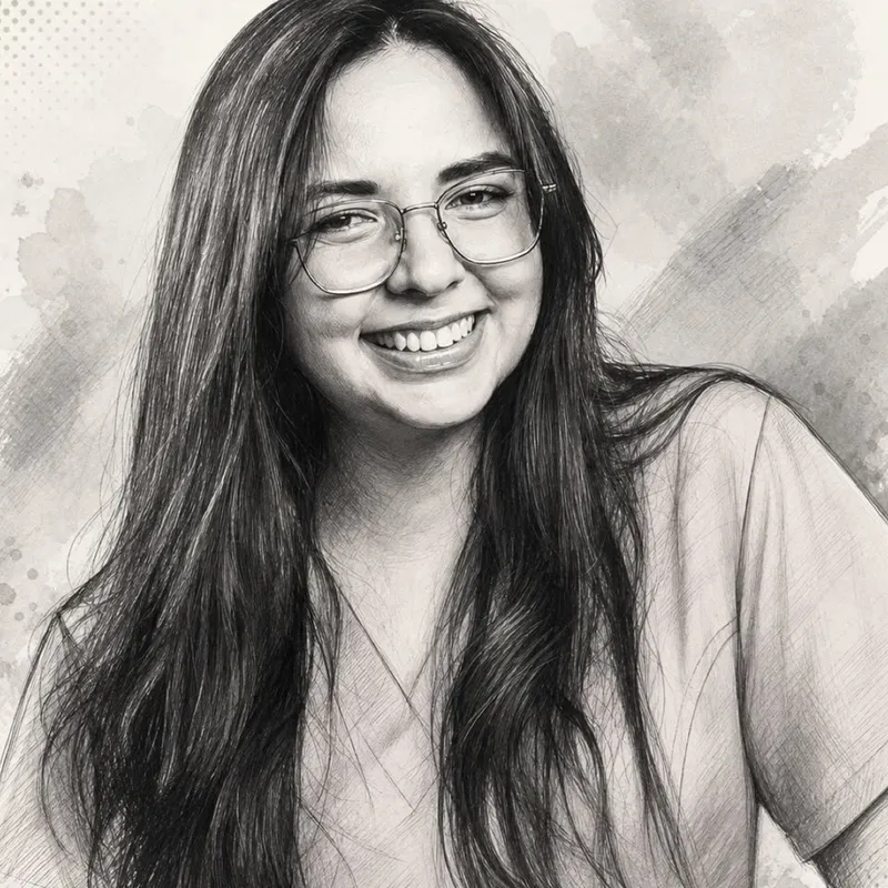 Retrato de Caro de Vargas, invitada del episodio 018