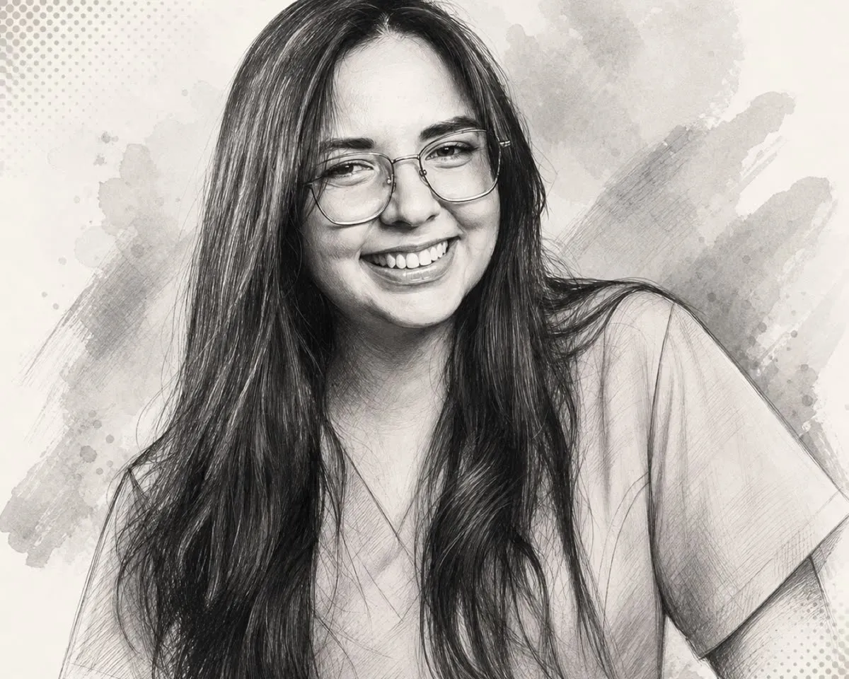Retrato de Caro de Vargas, invitada del episodio 018