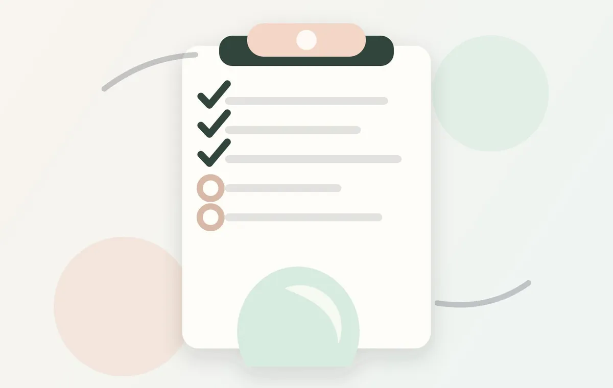 Cuaderno de control prenatal con preguntas preparadas para la consulta.