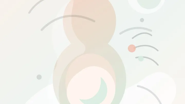 Ilustración editorial de una madre embarazada escuchando con calma los cambios del segundo trimestre